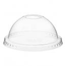 12 oz., 16 oz., 20 oz., 24 oz. Clear Dome Lid with 1" Hole - 1,000/Case
