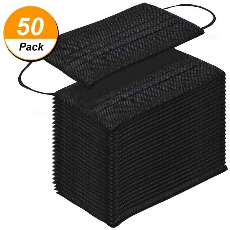 Disposable face masks (Black) 50 pcs/box