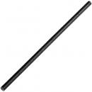 7" Black Unwrapped Paper Sip Straw - 2,500/Case