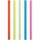 8 1/2" Colossal Neon Unwrapped Straw - 500/Box